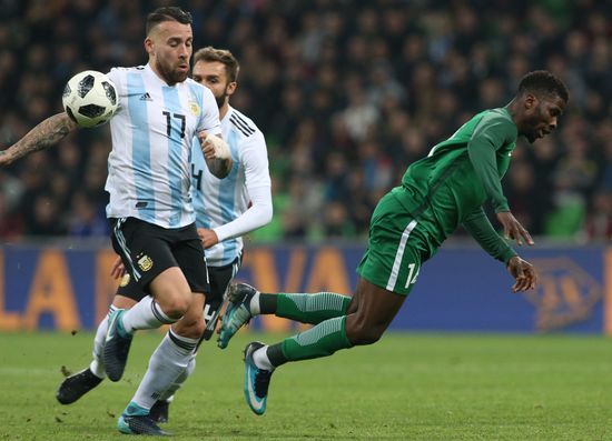 Football. Friendly match between Argentina and Nigeria