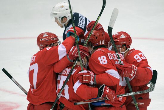 Ice hockey. KHL. Spartak vs. Metallurg