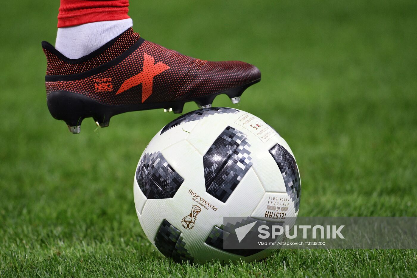 Football friendly Russia vs. Spain