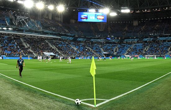 Football friendly Russia vs. Spain