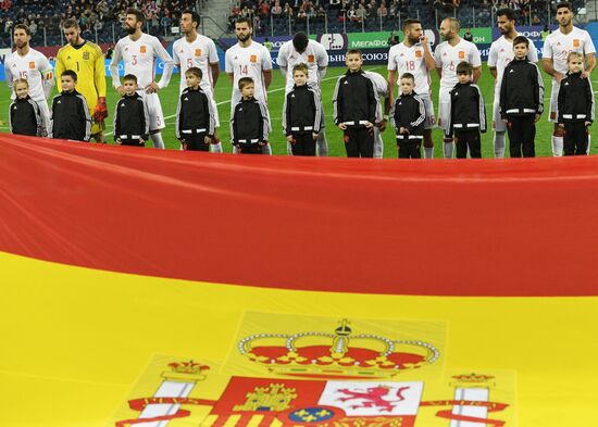 Football. Friendly match between Russia and Spain