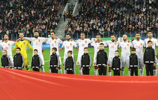 Football. Friendly match between Russia and Spain