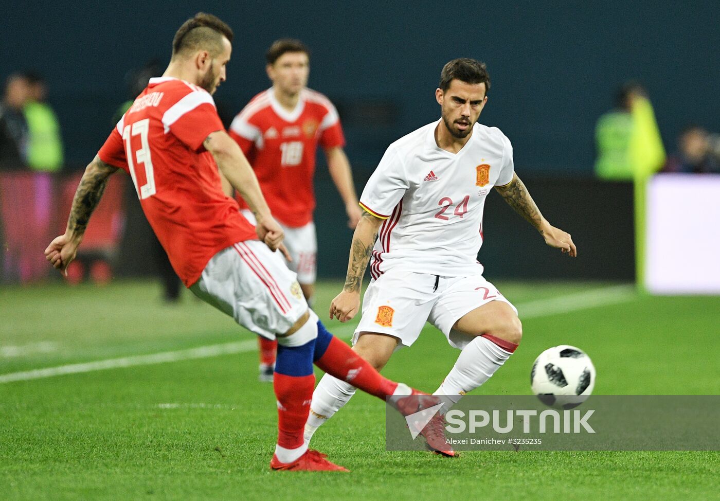 Football. Friendly match between Russia and Spain