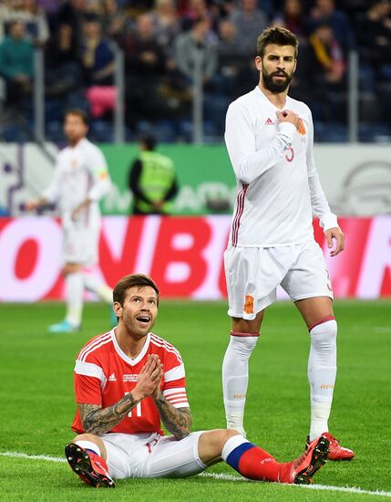 Football. Friendly match between Russia and Spain