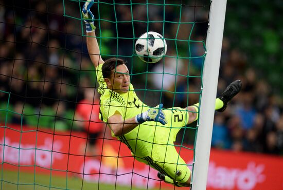 Football. Friendly match between Argentina and Nigeria