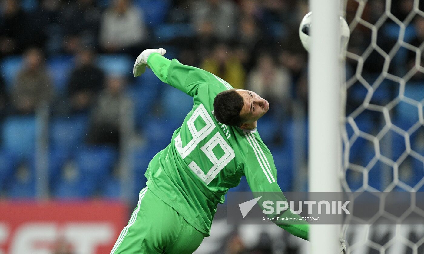 Football. Friendly match between Russia and Spain