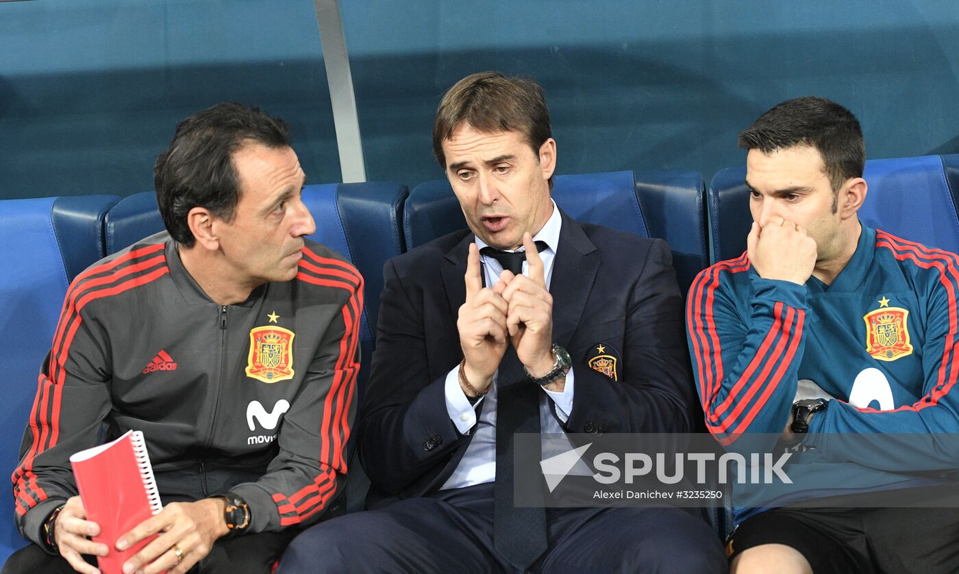 Football. Friendly match between Russia and Spain