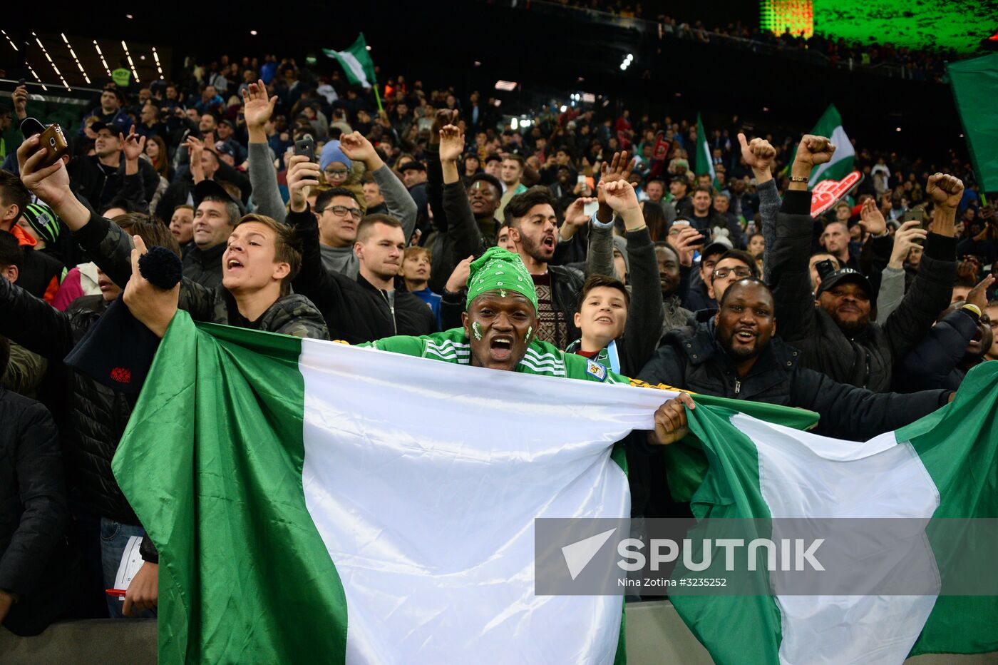 Football. Friendly match between Argentina and Nigeria