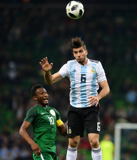 Football. Friendly match between Argentina and Nigeria