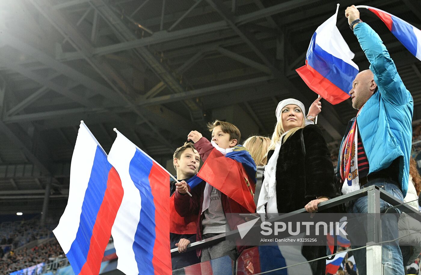 Football. Friendly match between Russia and Spain