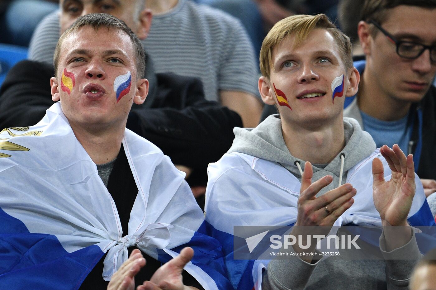 Football. Friendly match between Russia and Spain