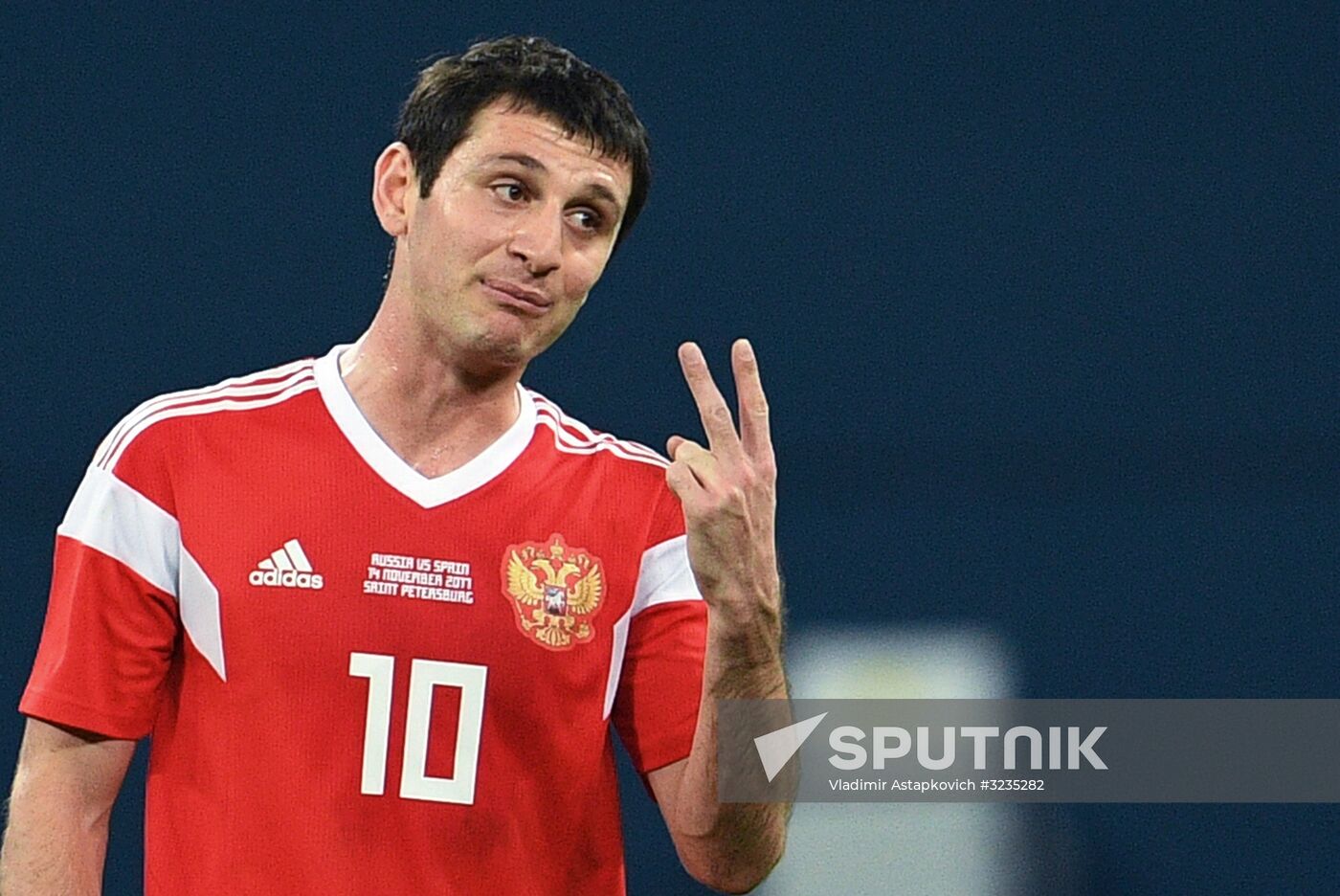 Football. Friendly match between Russia and Spain