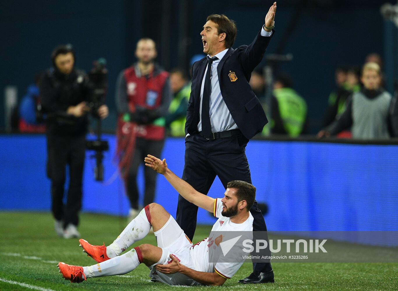 Football. Friendly match between Russia and Spain