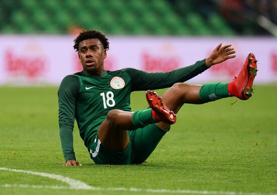 Football. Friendly match between Argentina and Nigeria