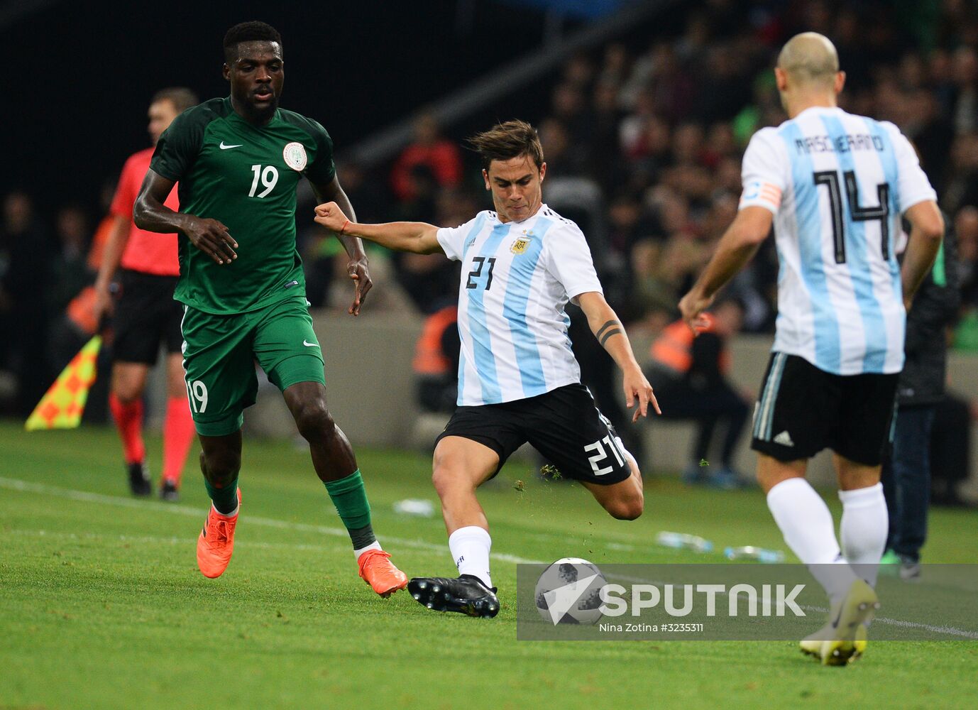 Football. Friendly match between Argentina and Nigeria