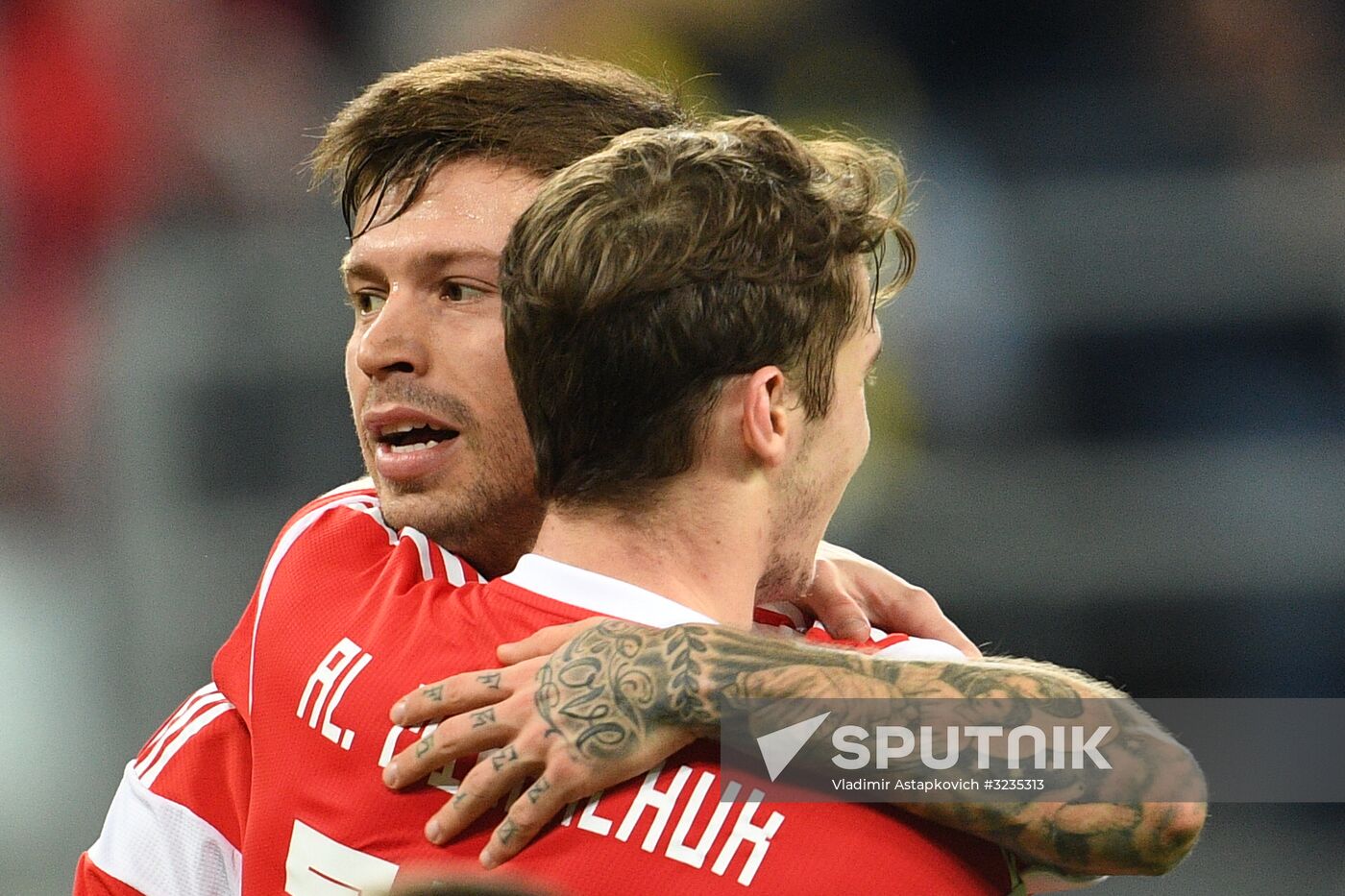 Football. Friendly match between Russia and Spain