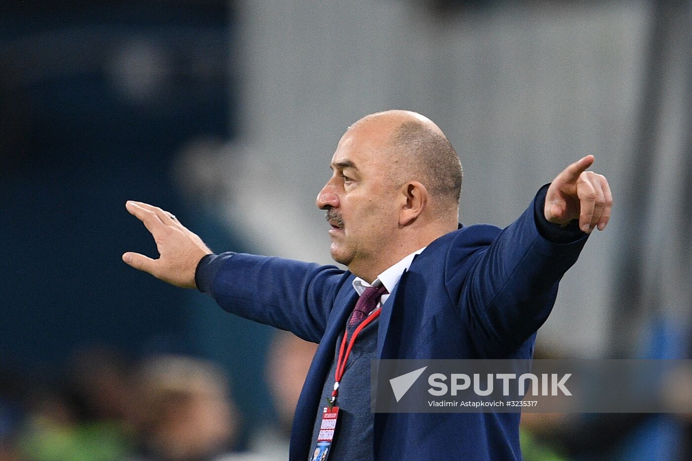 Football. Friendly match between Russia and Spain