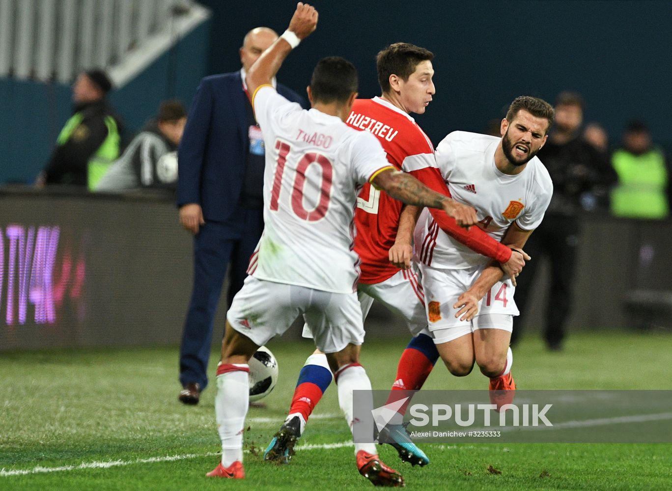 Football. Friendly match between Russia and Spain