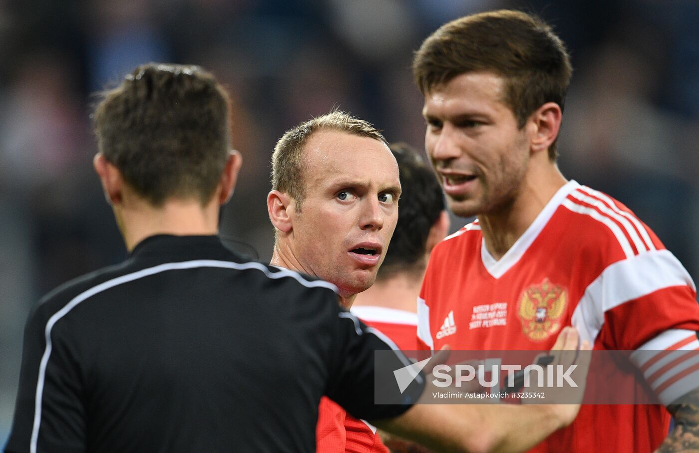 Football. Friendly match between Russia and Spain