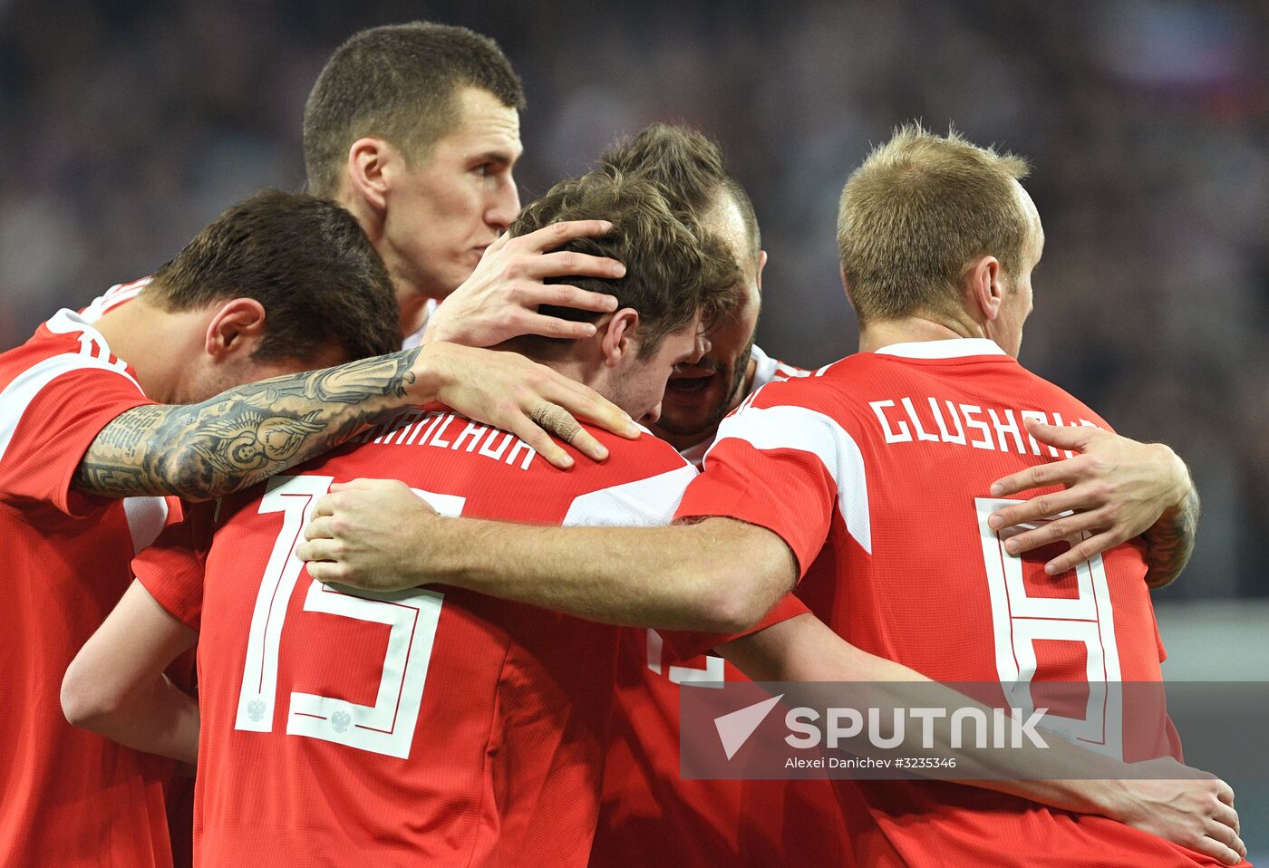 Football. Friendly match between Russia and Spain