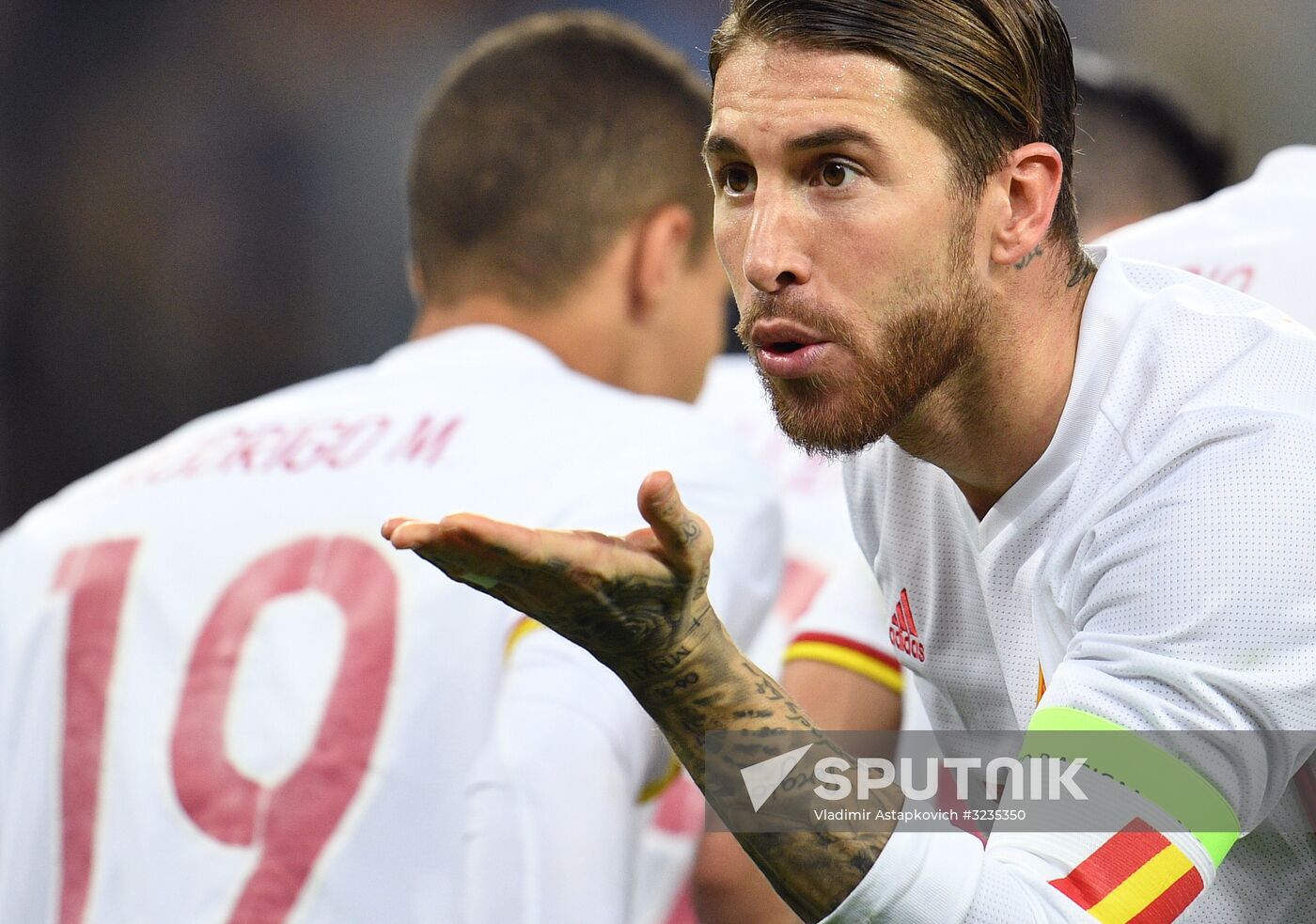 Football. Friendly match between Russia and Spain