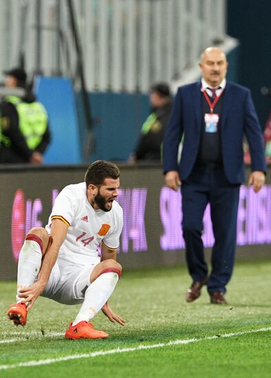 Football. Friendly match between Russia and Spain