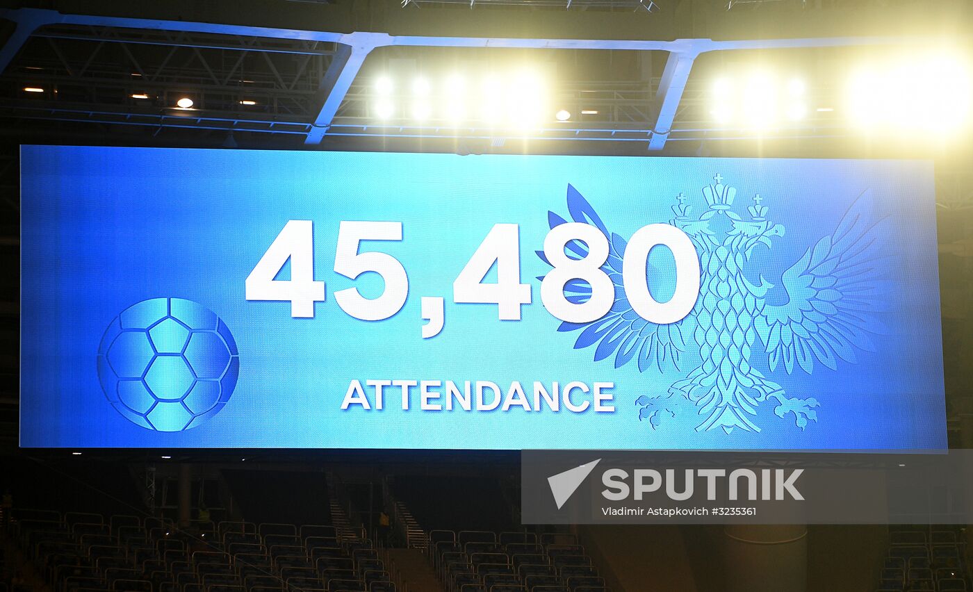 Football. Friendly match between Russia and Spain