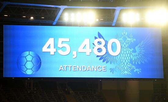 Football. Friendly match between Russia and Spain