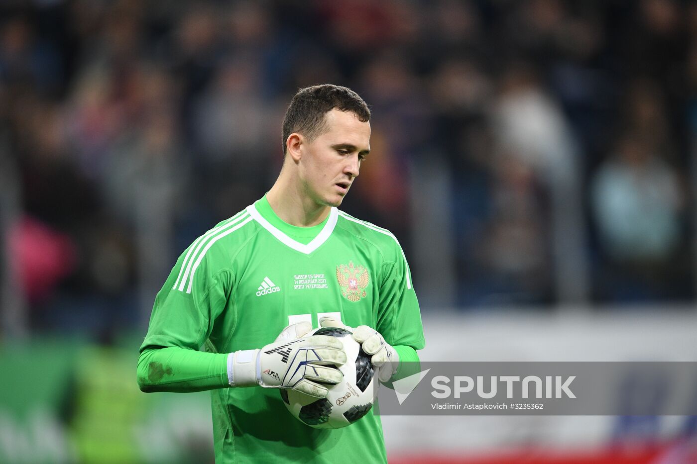 Football. Friendly match between Russia and Spain