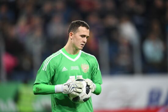 Football. Friendly match between Russia and Spain