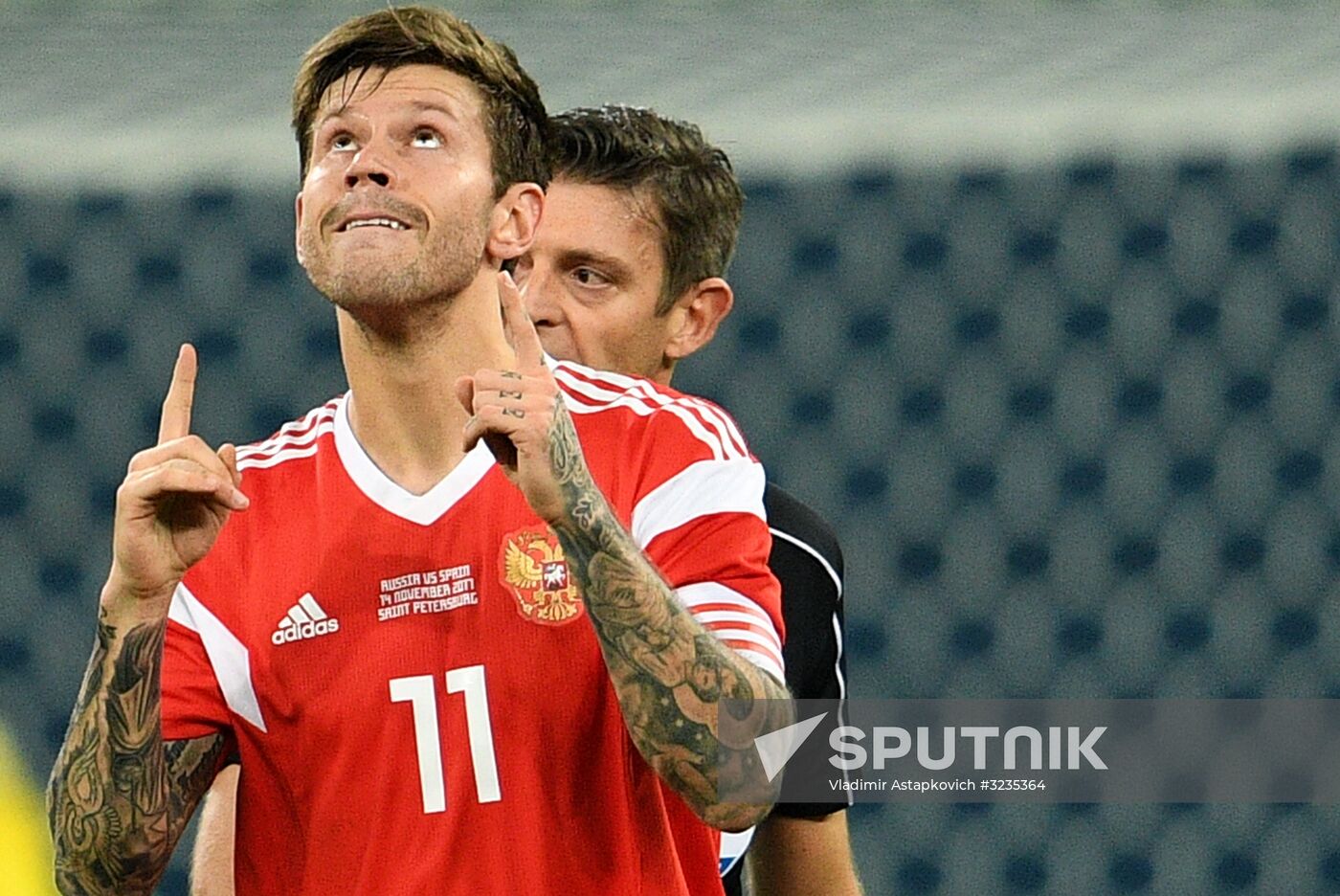 Football. Friendly match between Russia and Spain