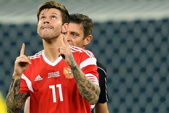 Football. Friendly match between Russia and Spain