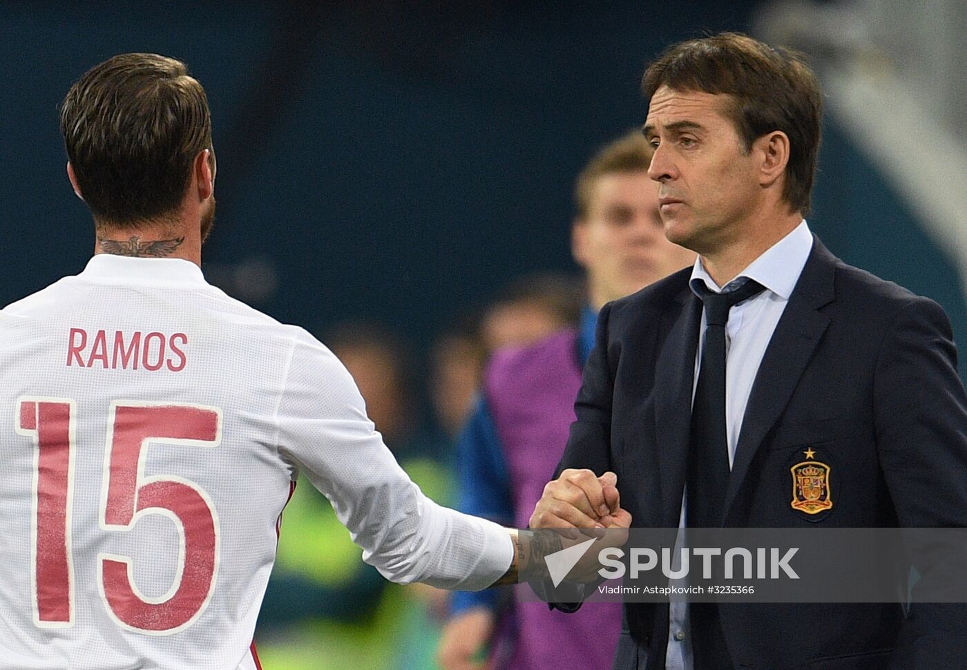 Football. Friendly match between Russia and Spain