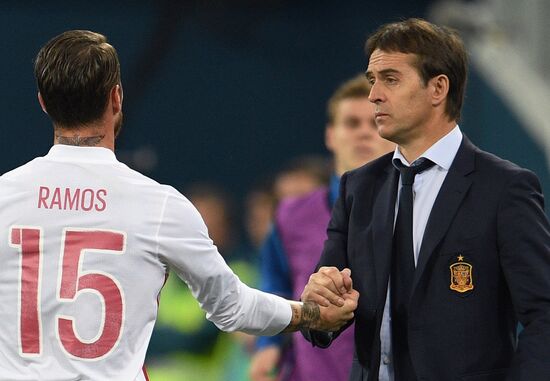 Football. Friendly match between Russia and Spain