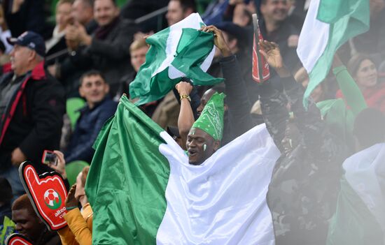 Football. Friendly match between Argentina and Nigeria