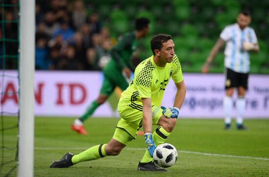 Football. Friendly match between Argentina and Nigeria