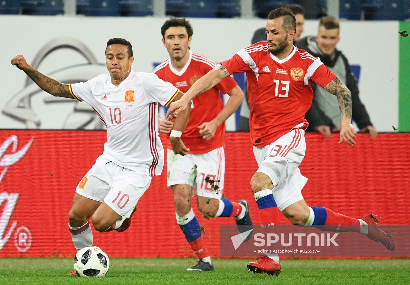 Football. Friendly match between Russia and Spain