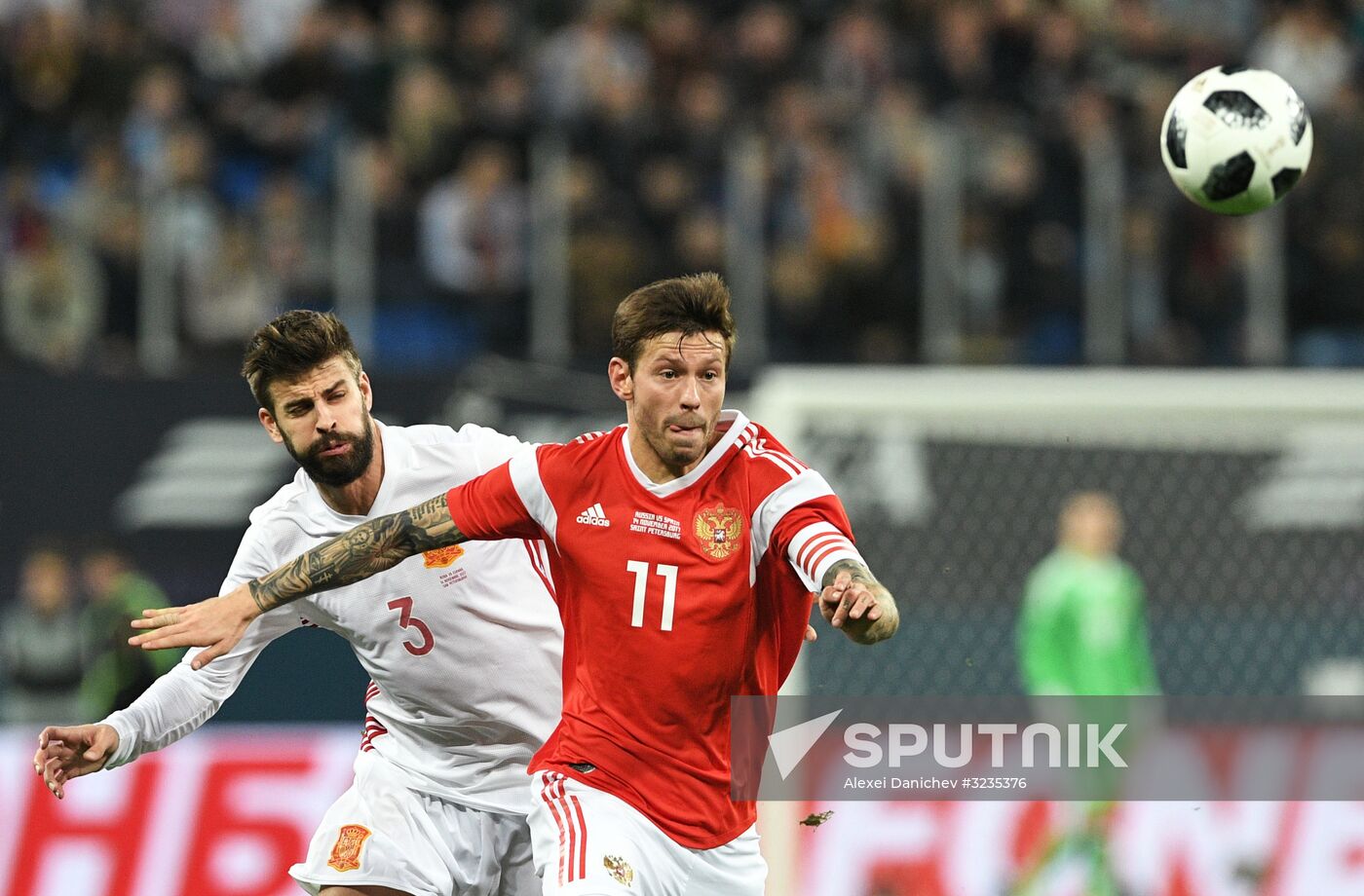 Football. Friendly match between Russia and Spain