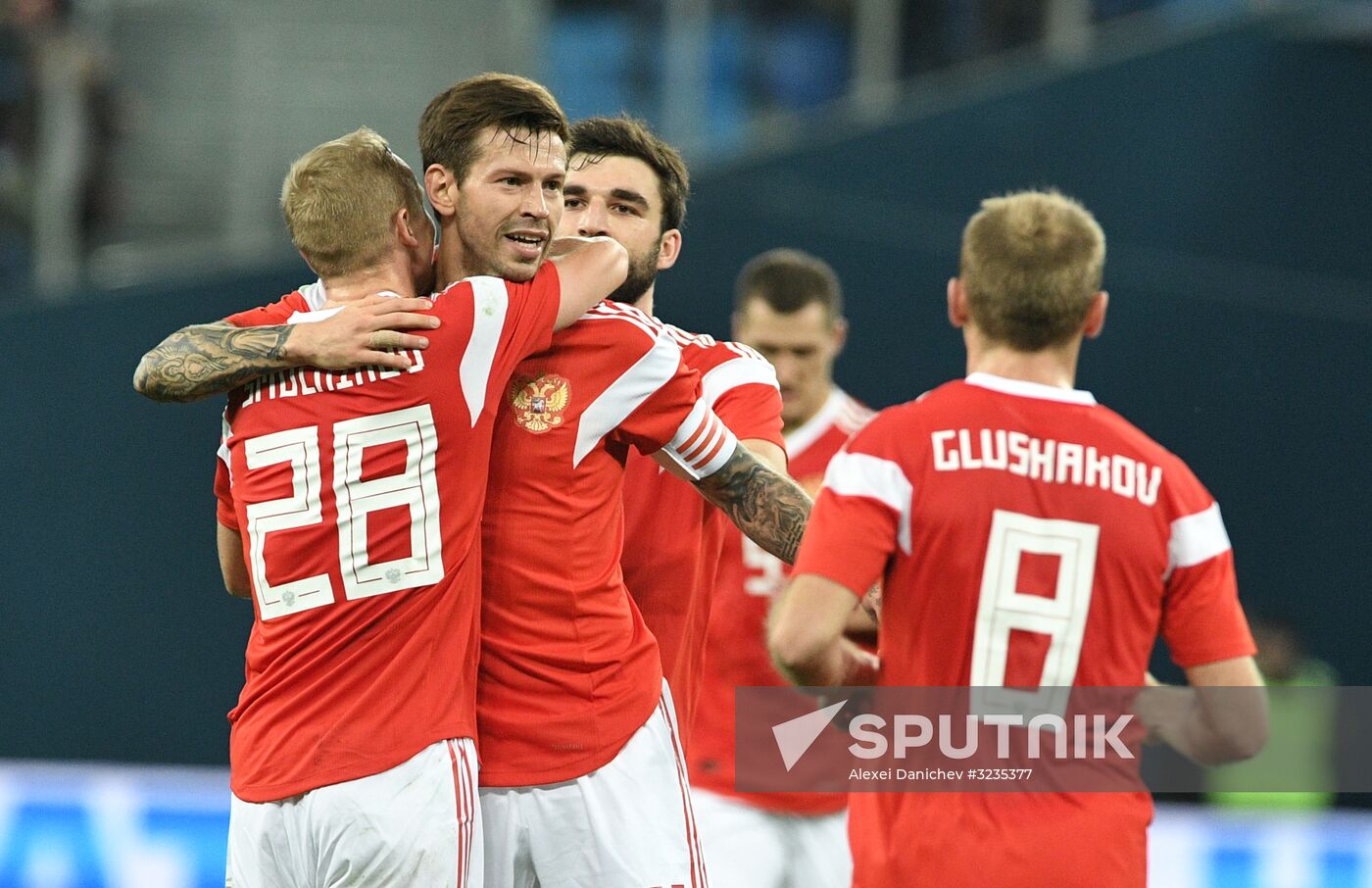 Football. Friendly match between Russia and Spain