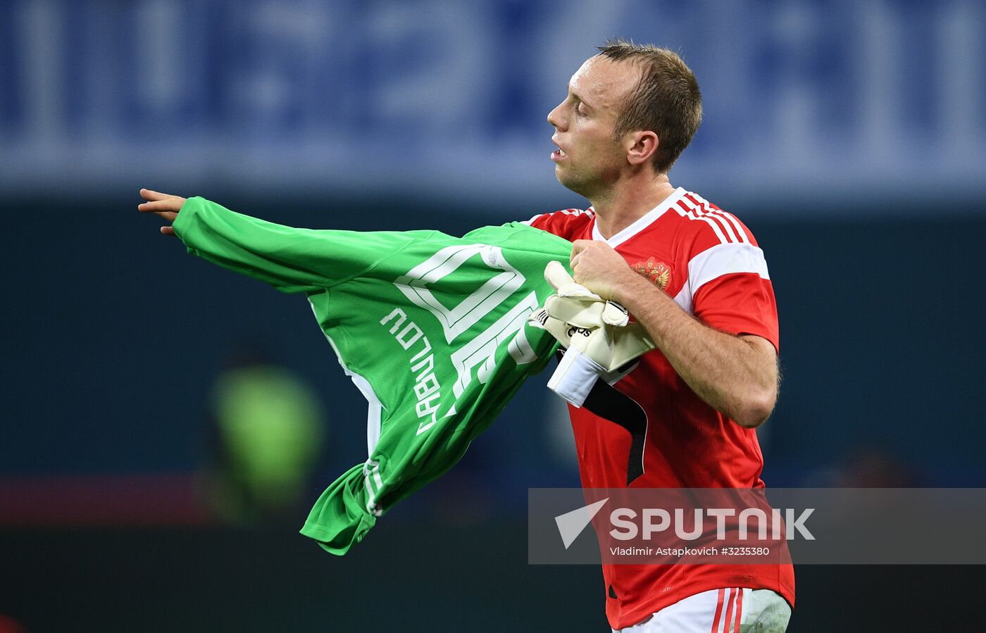 Football. Friendly match between Russia and Spain