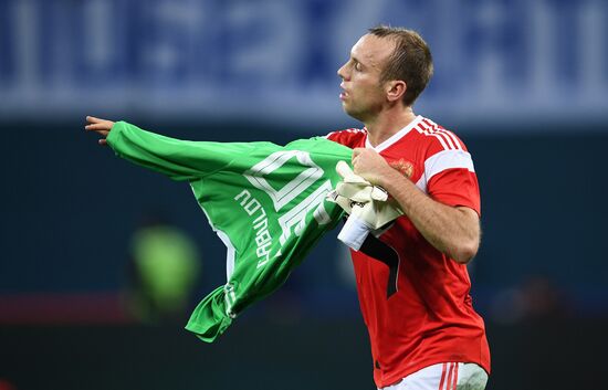 Football. Friendly match between Russia and Spain