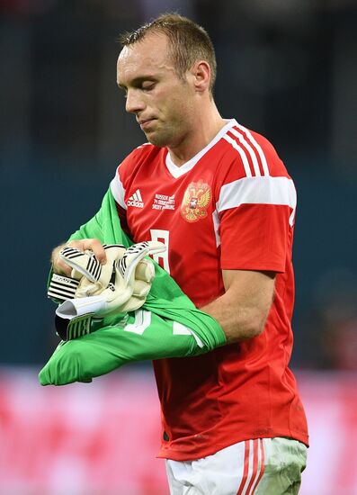 Football. Friendly match between Russia and Spain
