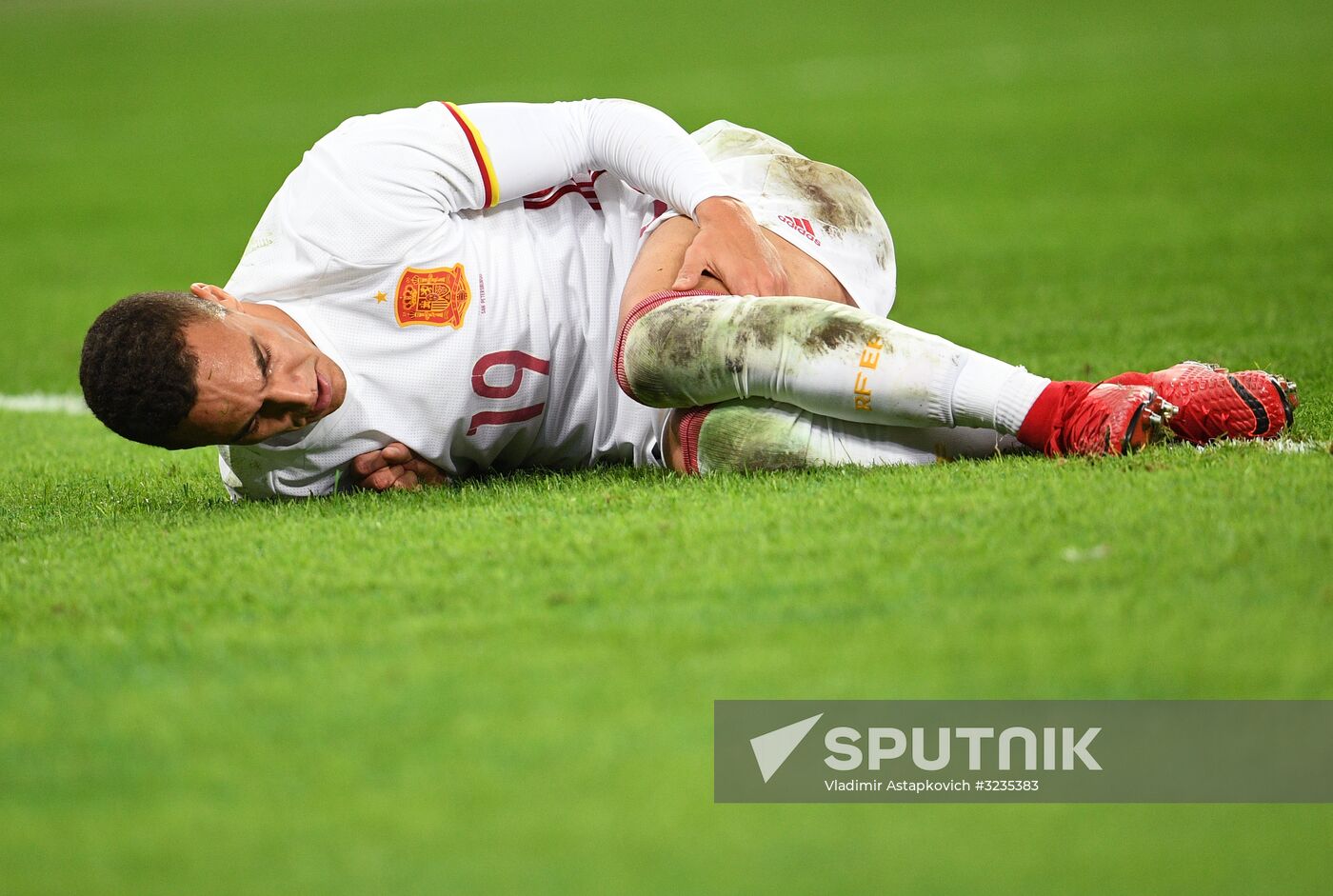 Football. Friendly match between Russia and Spain