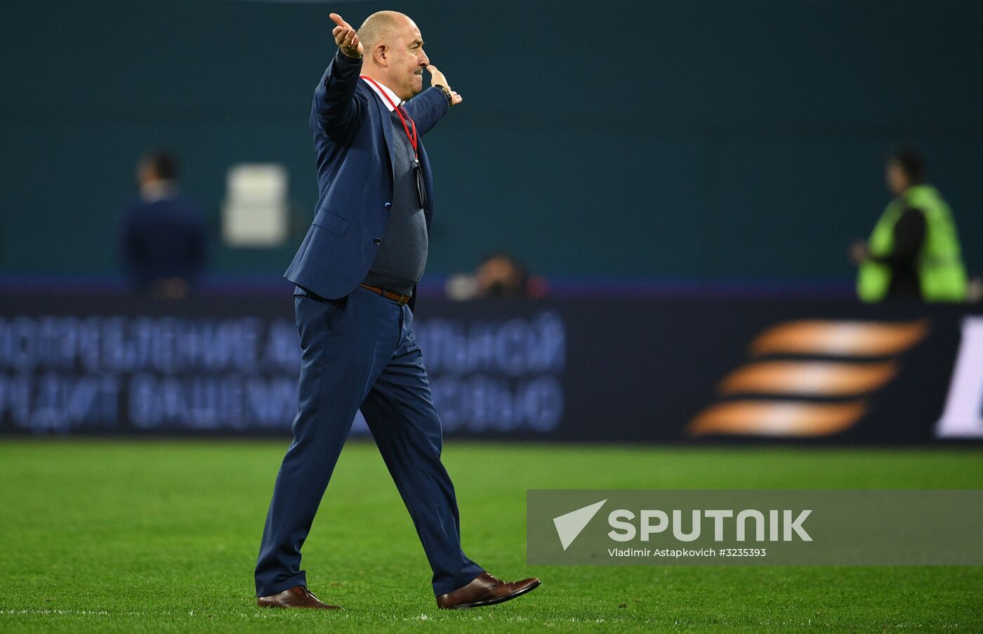 Football. Friendly match between Russia and Spain