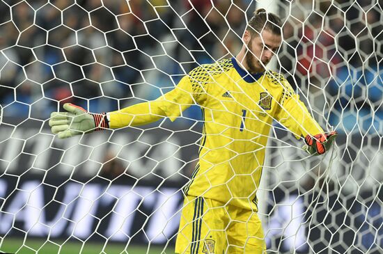 Football. Friendly match between Russia and Spain