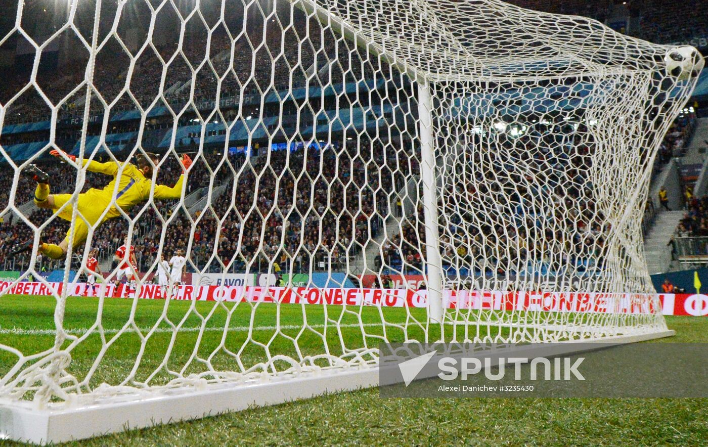 Football. Friendly match between Russia and Spain