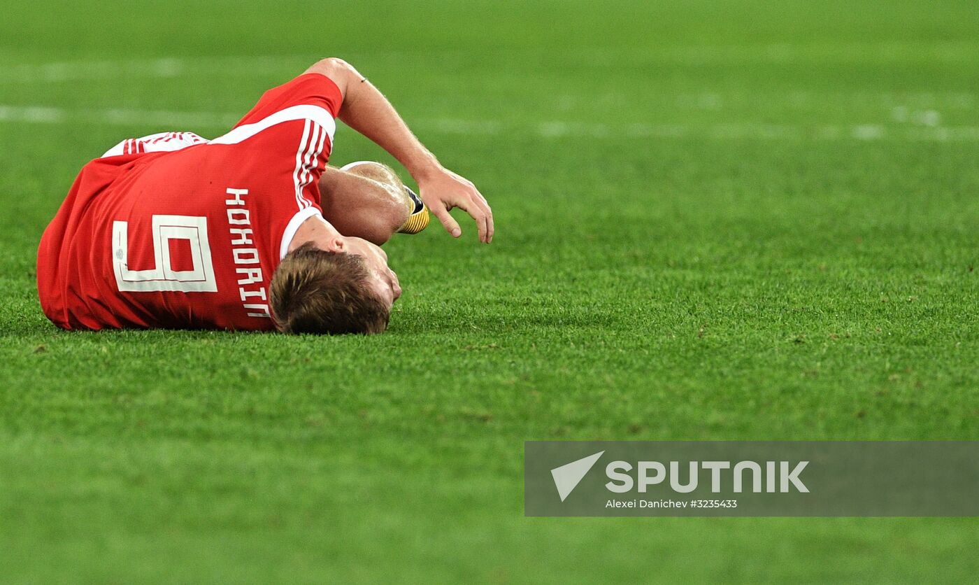 Football. Friendly match between Russia and Spain