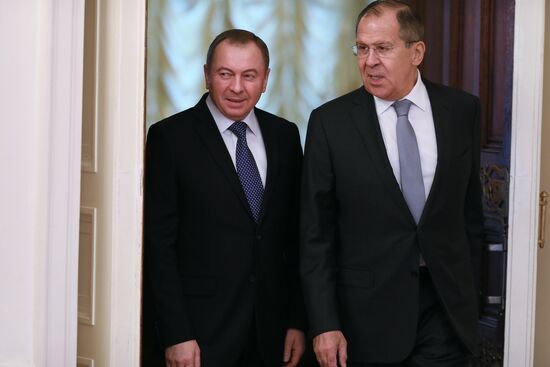 Meeting between Russian and Belarusian foreign ministers