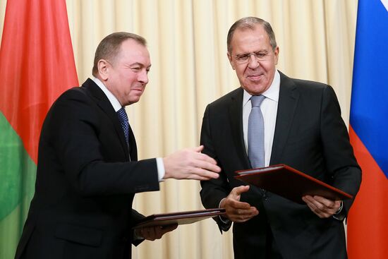 Meeting between Russian and Belarusian foreign ministers
