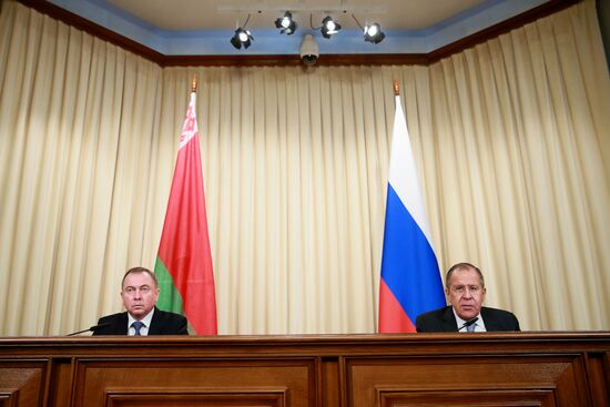 Meeting between Russian and Belarusian foreign ministers